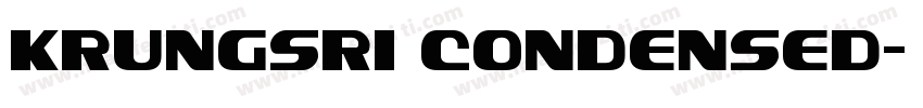 Krungsri Condensed字体转换